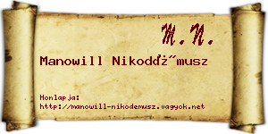 Manowill Nikodémusz névjegykártya